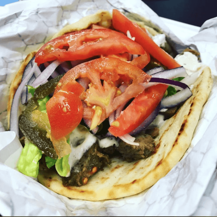 Gyro on Pita Bread.