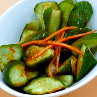 A02. Spicy Cucumbers 麻辣黃瓜