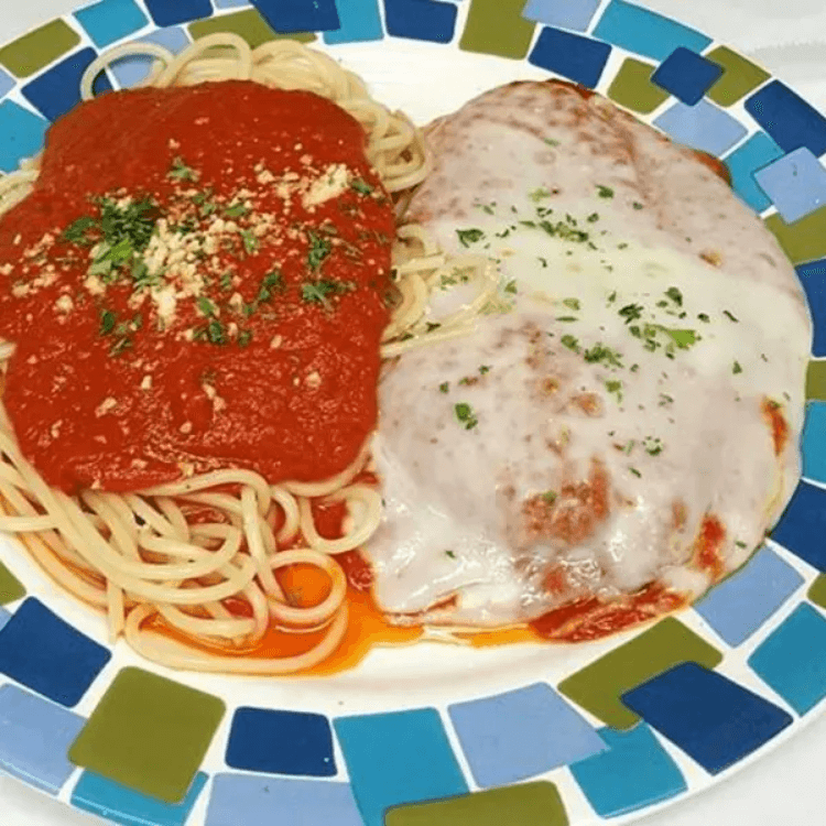 Veal Parmigiana.