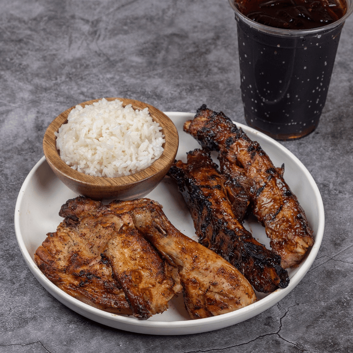 Grilled Chicken and Ribs