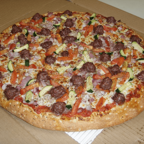 Siciliana Beef Pizza.