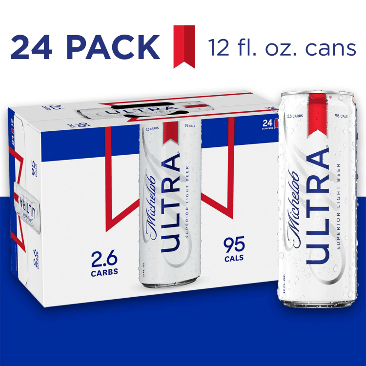 Michelob Ultra Light Lager Cans (12 Oz X 24 Ct)