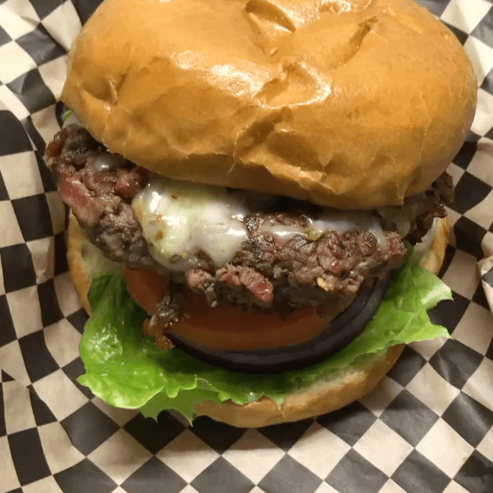 Pastrami Swiss Burger