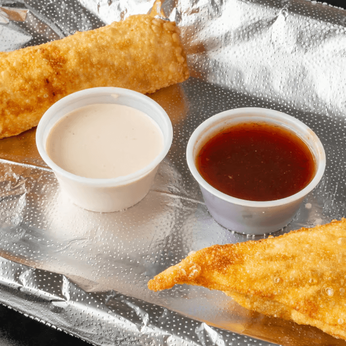 Spicy Kimchi Wonton Roll.