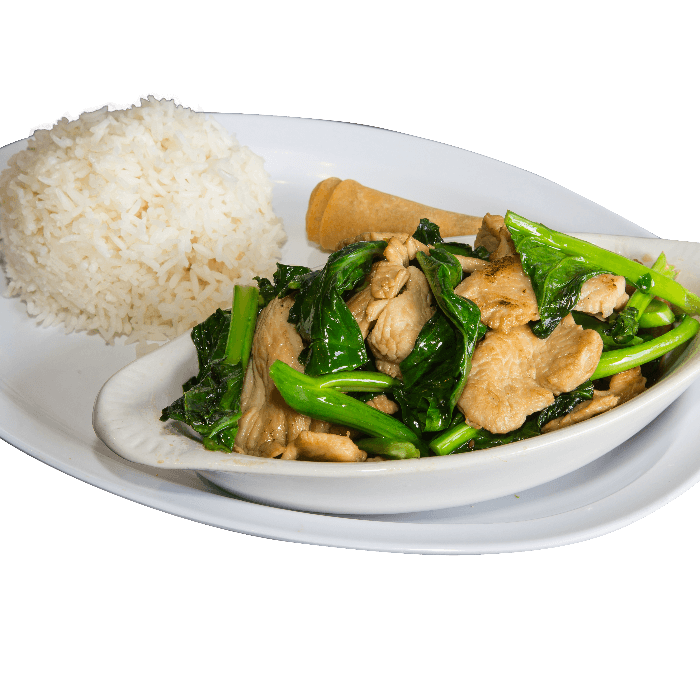 Pad Ka Nar (Stir Fried Chinese Broccoli) 