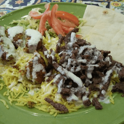 Beef / Falafel Platter
