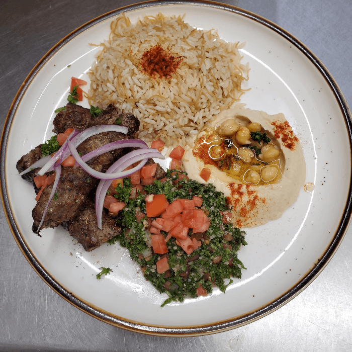 *BEEF KAFTA KEBAB COMBO LUNCH TAKE OUT