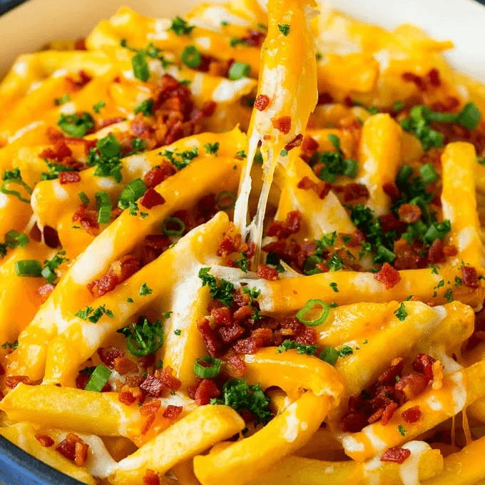 French Fries with Cheese and Bacon