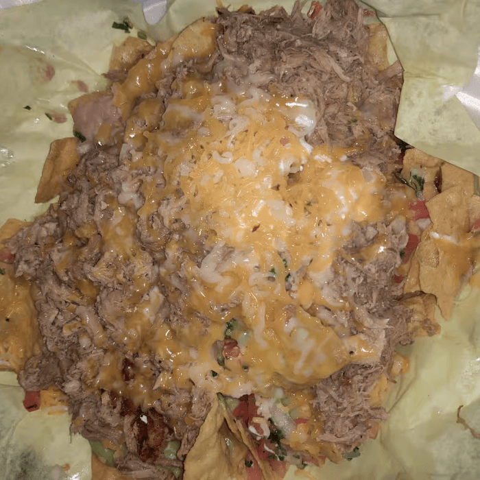 Carnitas Nachos.