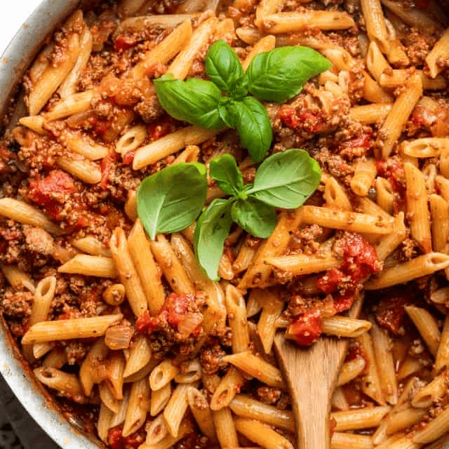 Ziti or Spaghetti Bolognese Pasta