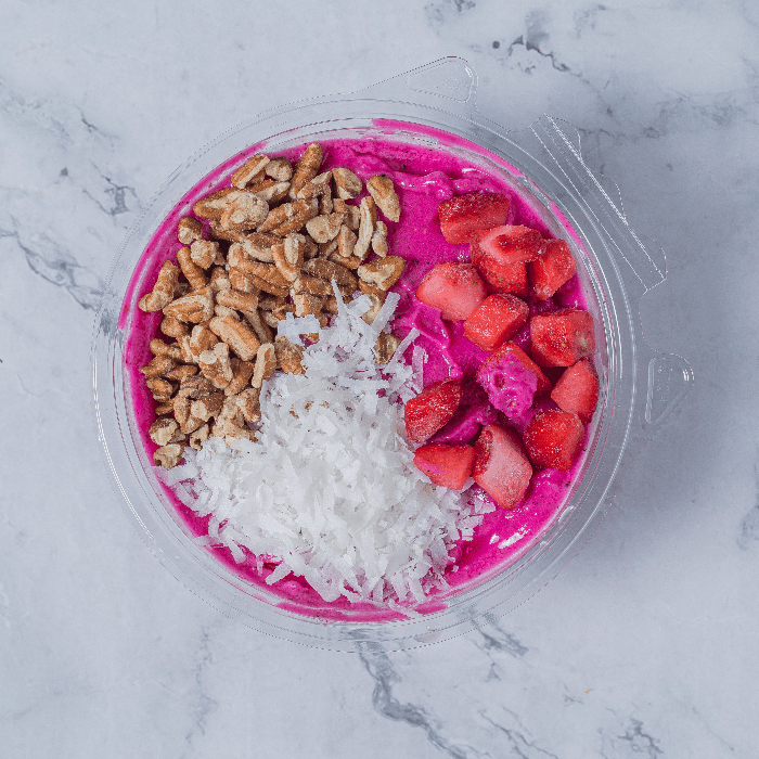 Dragon Fruit Smoothie bowl.