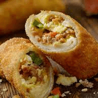 Two Eggs Rolls with Cheese