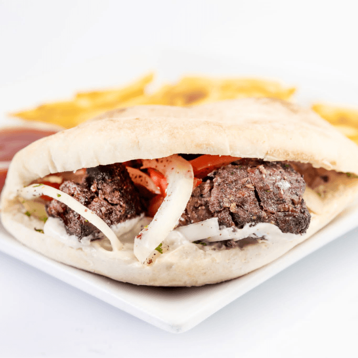 Beef Kabob Sandwich