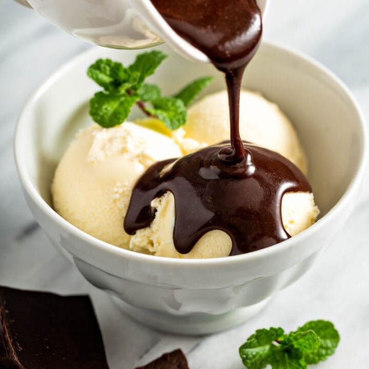 Vanilla Ice Cream with Chocolate