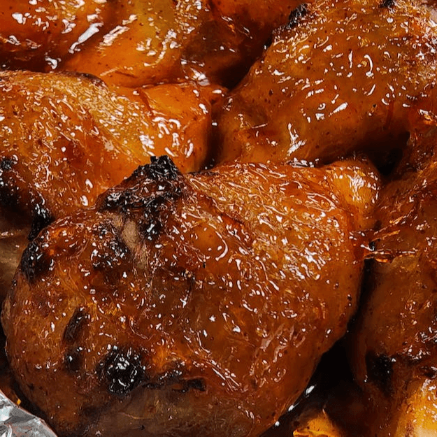 6 Pieces Vegan Mango Habanero Wings.