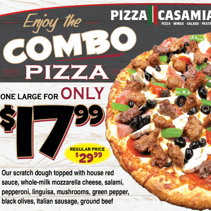 Combo Pizza: One Large