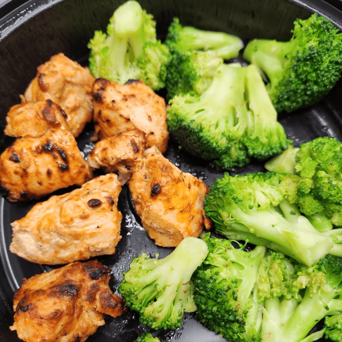 Chicken Kebab with Broccoli
