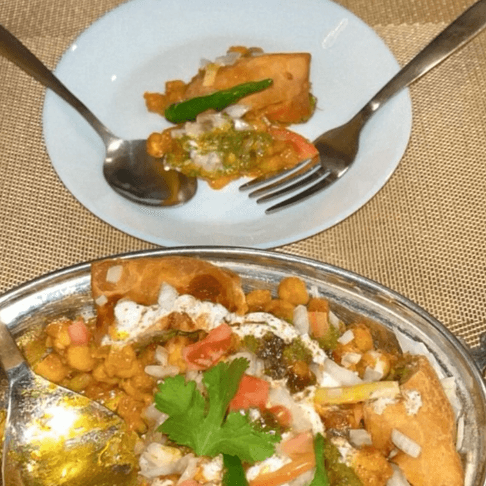 Samosa Chaat.