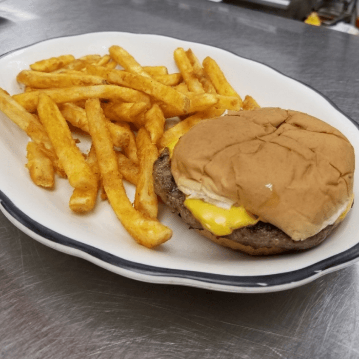 Double Cheese Burger & Fries