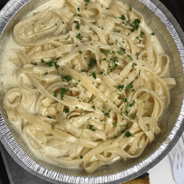 Fettuccine Alfredo.