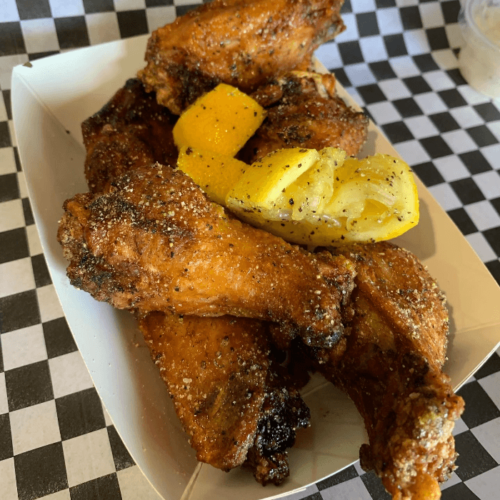 Lemon Pepper Wings (Dozen).
