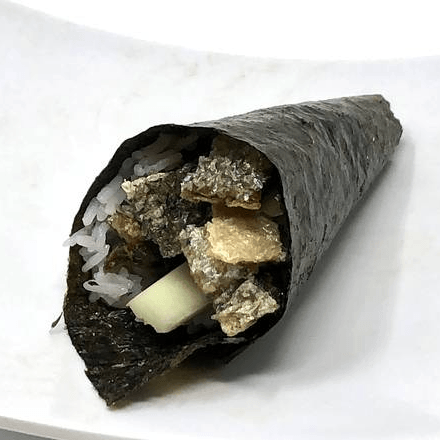 Salmon Skin Handroll.