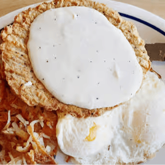 Fried Steak and Eggs Combo.