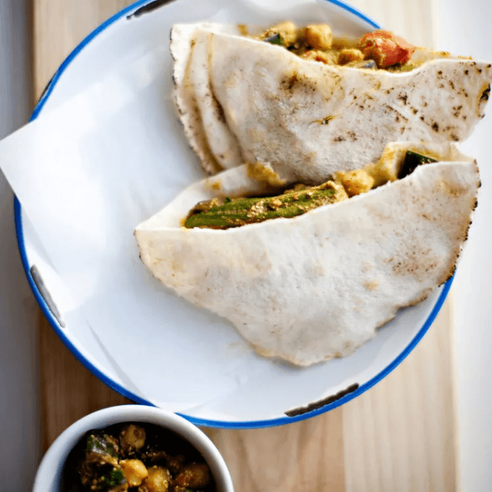 Curry Vegetable Roti