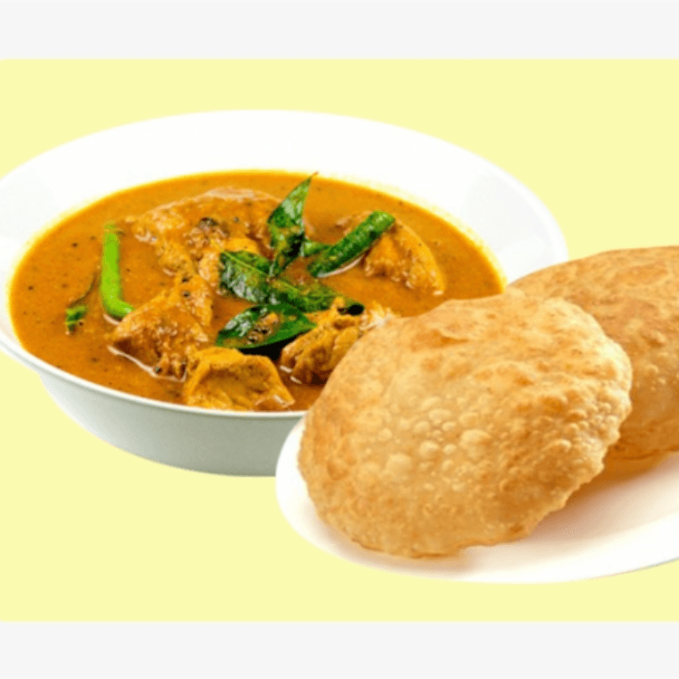 Poori and Chicken Curry