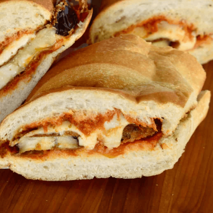Sub Eggplant Parmigiana Mozzarella