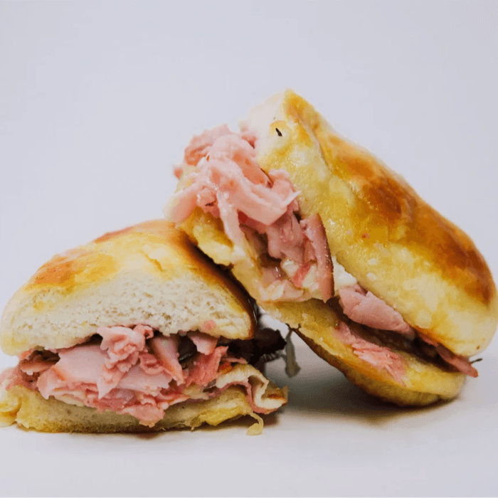 Hot Ham & Cheese Sandwich.