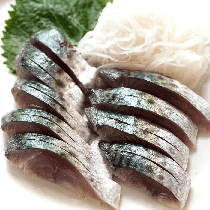 Mackerel (Saba) Sashimi