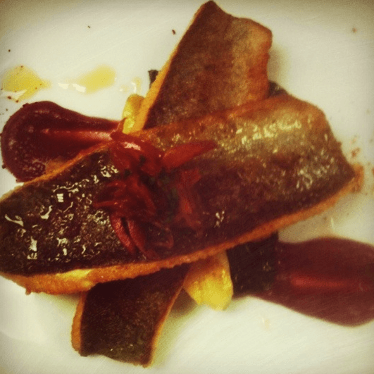 Pan-seared Carolina Trout.