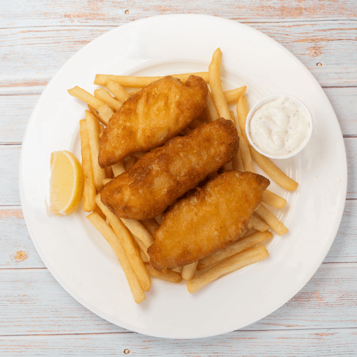FISH & CHIPS.