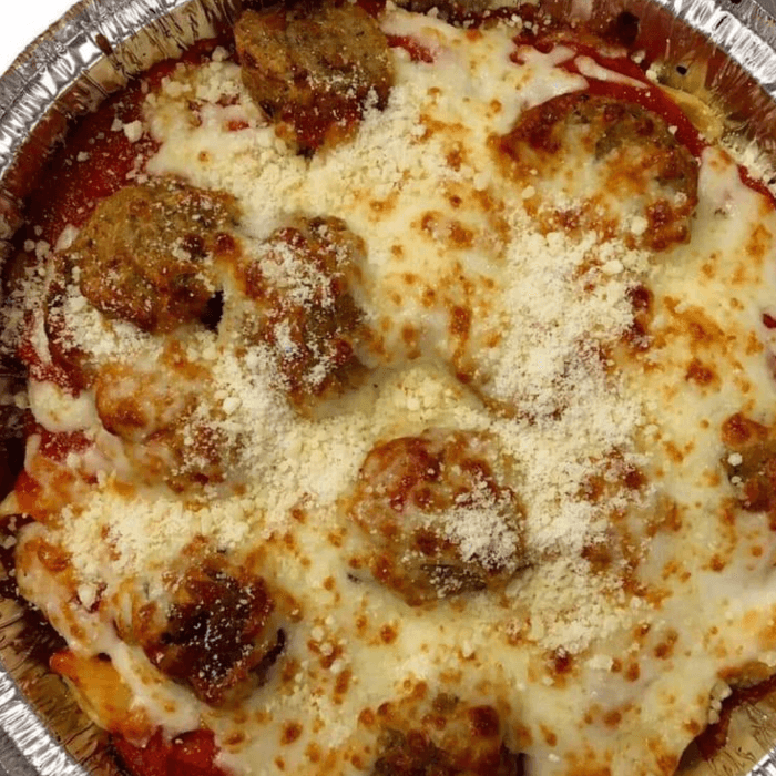 Meatball Parmesan Pasta.