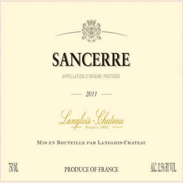 Sauvignon Blanc, Langlois Chateau Sancerre, France.