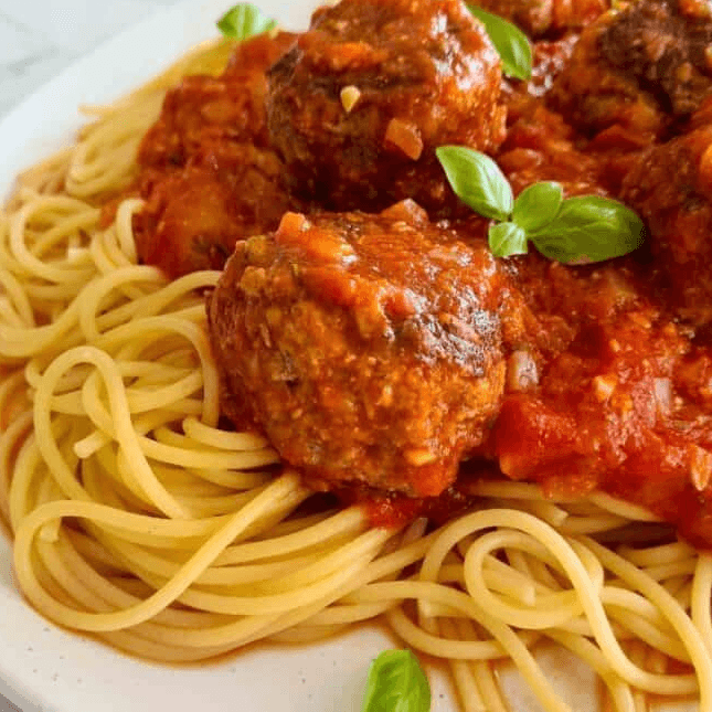 Meatballs or Sausage (pasta)