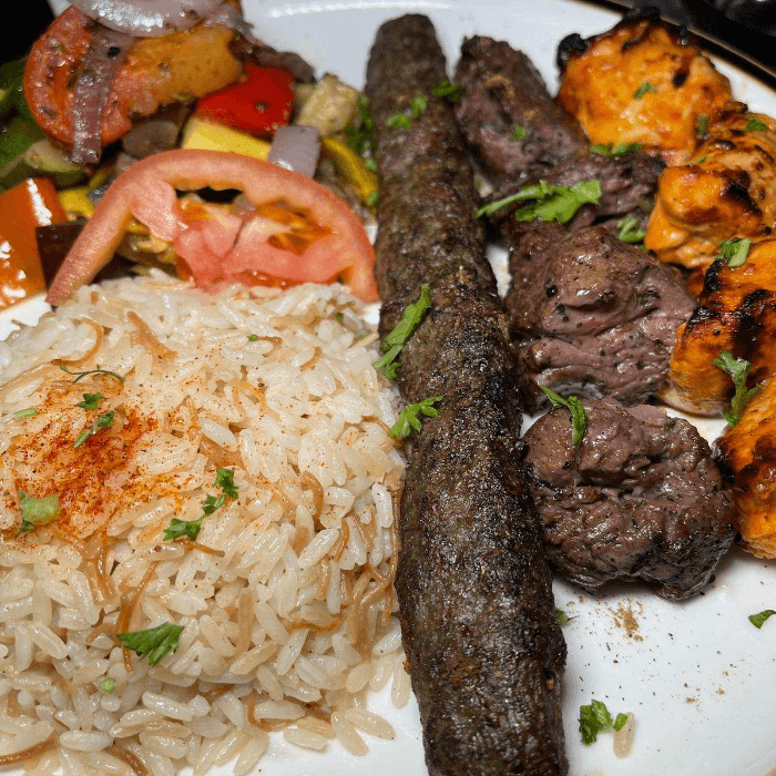 Mixed Kebab Platter.