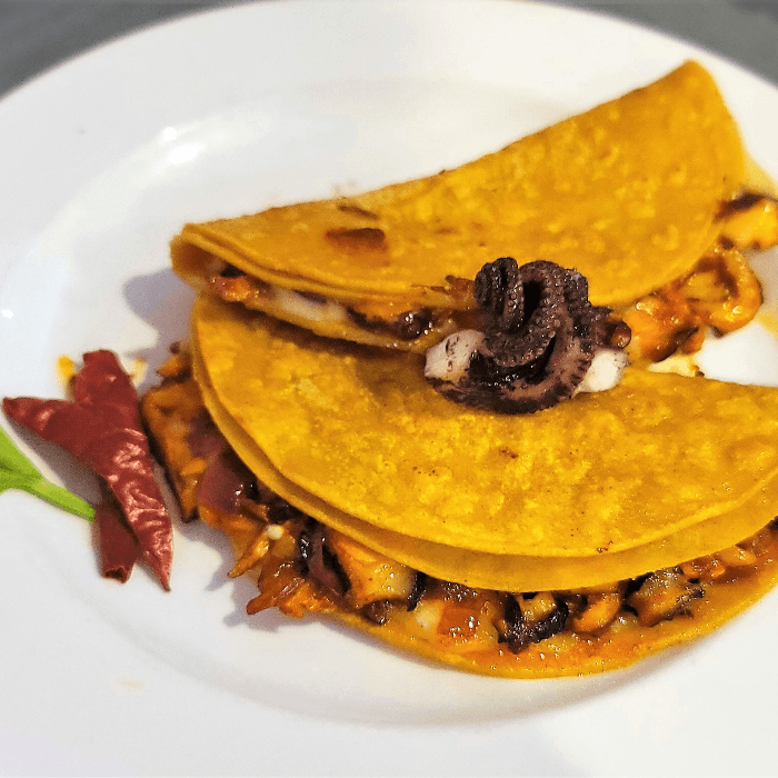  Pulpo a la Diabla ( Octopus) Tacos Platter
