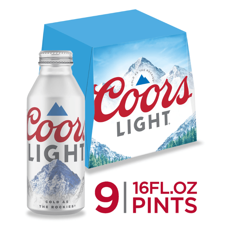 Coors Light American Light Lager Bottle (16 Oz X 9 Ct)
