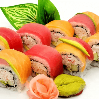 15. Rainbow Roll*