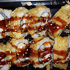 Spicy Crabmeat Tempura Cut Roll
