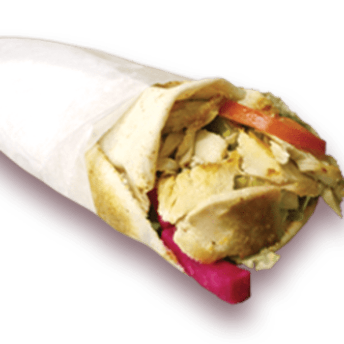 Chicken Shawarma Pita Wrap.