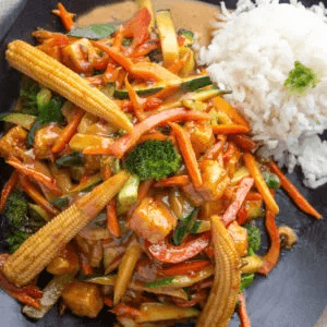 Tofu Peanut Stir Fry