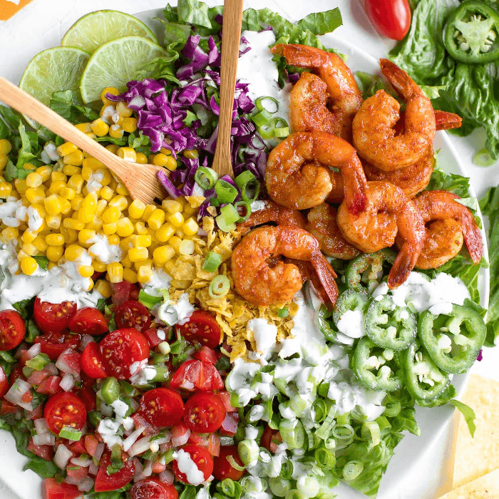 Taco Salad de Camaron