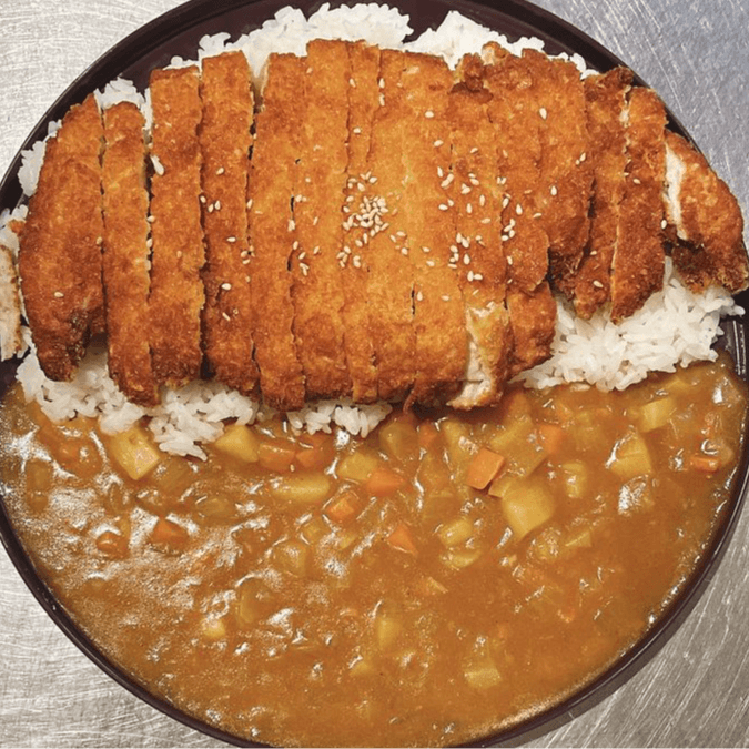 Tonkatsu Curry Over Rice