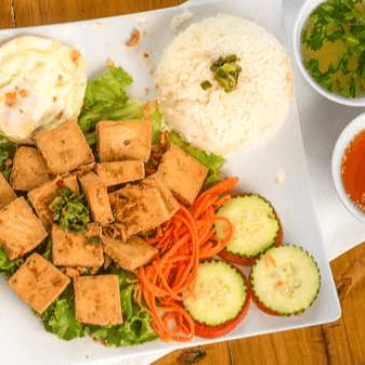 Char-Grilled Tofu Rice Plate
