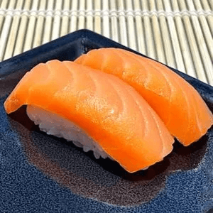 Smoked Sake Nigiri.