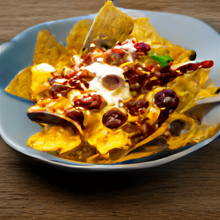 Nachos with Cheese & Chili