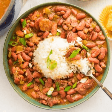 Creole Red Beans and Rice with Sausage